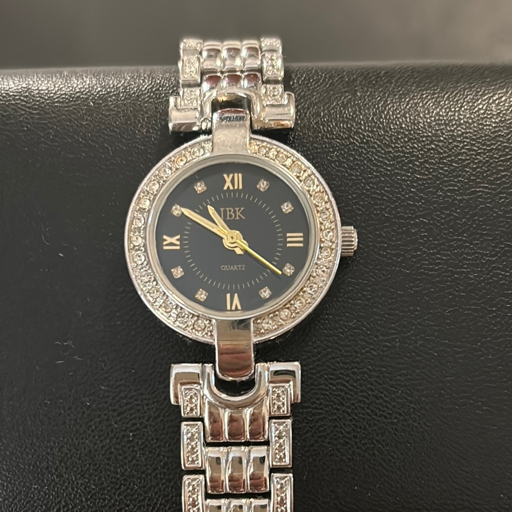 JBK Camrose & Kross Seiko Quartz silver tone crystal watch